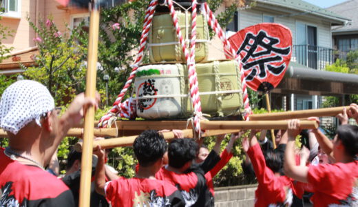 町内に神輿がもどってきました！