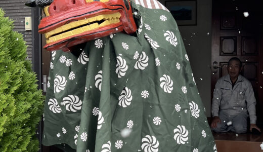 新しい年を迎え「お獅子町内廻り」からスタート!!(正月行事実行委員会)